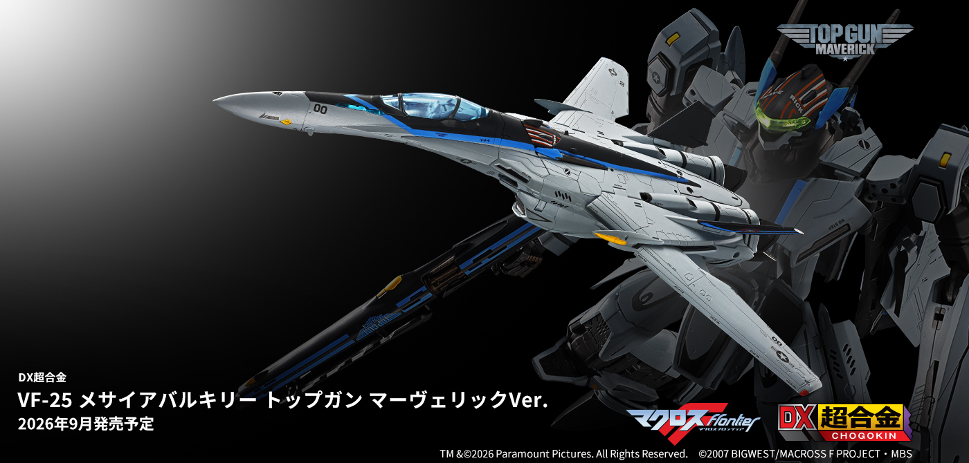 トップガンtsmモデル　VF-1 VF-213 新品未開封 マクロスF】DX超合金 VF-25 メサイアバルキリー トップガン