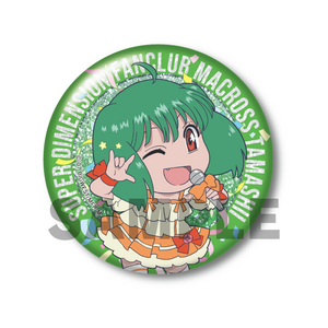 ミニキャラグリッター缶バッジ【全13種】（マクロス魂 2周年記念グッズ）