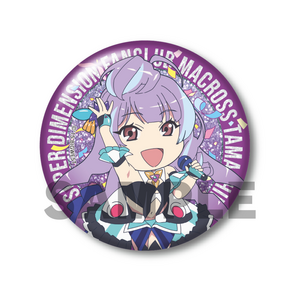 ミニキャラグリッター缶バッジ【全13種】（マクロス魂 2周年記念グッズ）